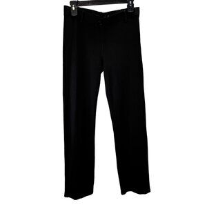 Betabrand Pants size M 30" Waist Women Black Stretch Career Dressy Straight
